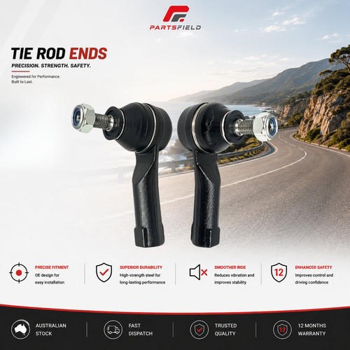 2pcs front outer - tie, rod